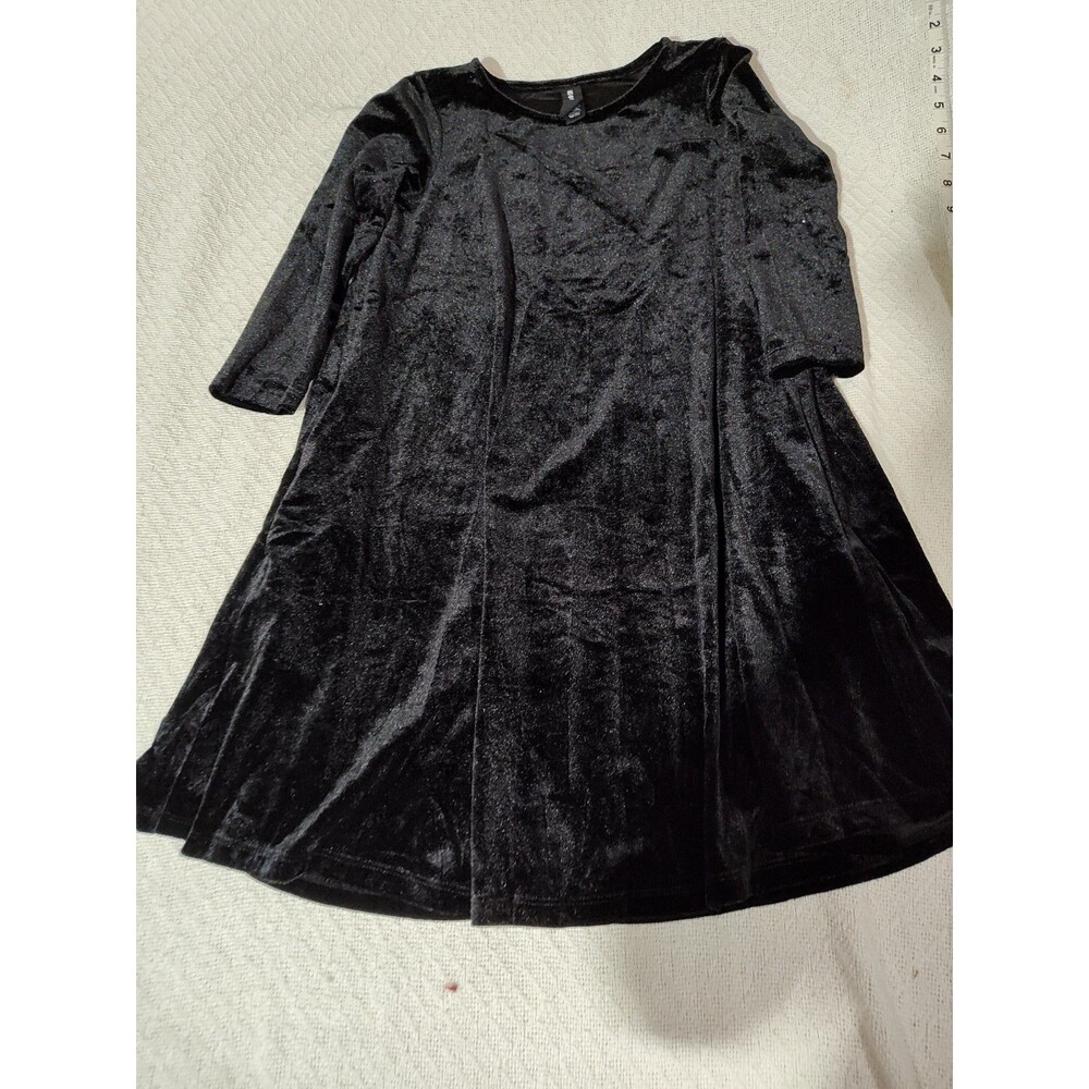 NEW Agnes and Dora Adore Velvet Sleeve Tunic Dress Small Black Party Holiday(807